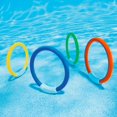 thumbnail image 2 of Anillos de buceo de 4 piezas, anillos de natación subacuáticos, juguete de piscina hundida para niños, 2 of 5