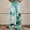 Green, variant on Womens Wide Leg Pants Elastic Landscape Painting Printed High Waist Pants Lightweight Casual Pant Summer Green