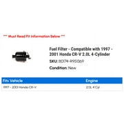 Fuel Filter - Compatible with 1997 - 2001 Honda CR-V 2.0L 4-Cylinder 1998 1999 2000