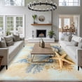 thumbnail image 3 of 5'x8' Area Rugs, Coastal Shell Indoor Outdoor Area Rug for Living Room Bedroom, Starfish Summer Beach Nautical Ocean Washable Bathroom Rugs Kitchen Floor Carpet Mats Home Decor Aesthetic, 3 of 8