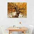 thumbnail image 2 of Tree Canvas Wall Art 3D Gold Tree for Living Room Canvas Abstract Trees Wall Art Framed Nature Artwork with Gold Foil for Wall Decor Modern Pictures Living Room Decoration, 2 of 4