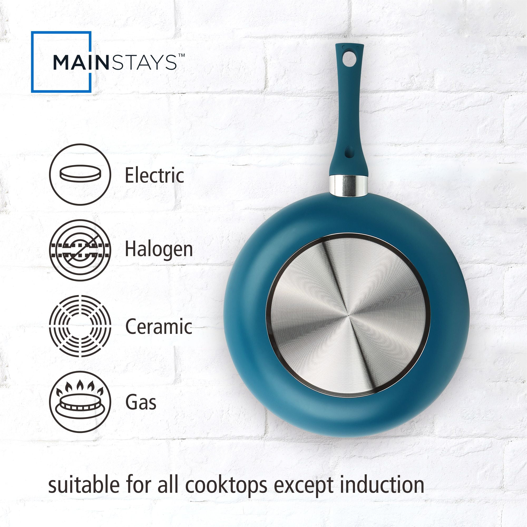 Mainstays Ceramic Aluminum Nonstick 12in Frypan Corsair