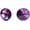 Amethyst, variant on Ella 10mm Crystal Stud Earrings for Women, Hypoallergenic Stainless Steel, Elegant Rivoli Jewelry for Everyday & Special Occasions – Medium | Copper