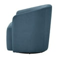 thumbnail image 5 of Comfort Pointe Amhurst Blue Fabric Swivel Barrel Accent Chair, 5 of 16