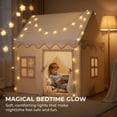 thumbnail image 6 of Wilwolfer Kids Play Tent House with Lights and Carpet, Gold Princess Castle Indoor Outdoor Playhouse for Boys and Girls Ages 3-12, 6 of 9