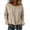 Gray(Womens Tops), variant on Long Sleeve Drawstring Tops for Women Casual Crew Neck Relaxed Fit Pullover Blouse with Cuffed Sleeves