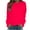 Red, variant on Herrnalise Womens Fashion Womens Sweatshirt Fashion Women's Casual Long Sleeve Round Neck Ladies Sweatshirt Tops Blouse Fall clothes for Womens 2XL