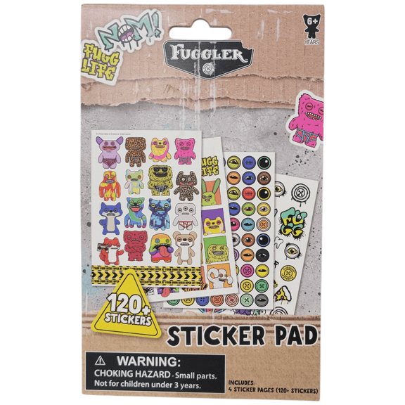 Fuggler Sticker Pad with 120 Stickers