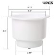 thumbnail image 2 of Soporte para vasos de plástico marino, hecho en color blanco (4 unidades), 2 of 9