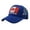 Dark Blue, variant on Unisex National Baseball Cap For Outdoor Sports Sun And Group Activities Ventilated Mesh Visor Sky Blue One Size