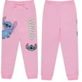 thumbnail image 3 of Disney Girls Jogger Sweatpants with Lilo and Stitch, Minnie Mouse Prinveses, Little and Big Girls Sizes 4-16 Blush, 3 of 6