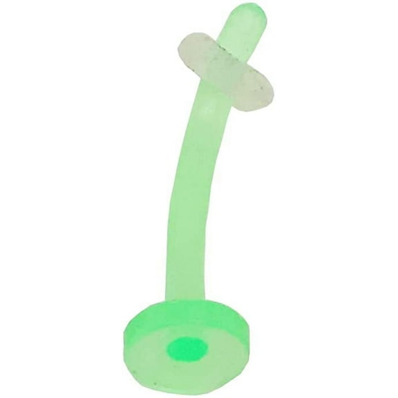 Belly Curved Retainer O-Ring 14g (1.6mm), 10mm Length, 1 Piece (TRB) (green (trb/4))