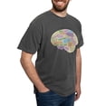 thumbnail image 4 of CafePress - Quilter's Brain T Shirt - Mens Comfort Colors Shirt, 4 of 5