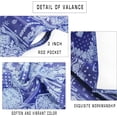thumbnail image 4 of Paisley Vintage Kitchen Window Valance Curtain Blue 54x18inch Short Half Bathroom Curtain Cornice Valance Farmhouse Gift Holiday Curtain Topper with Rod Pocket, 4 of 6