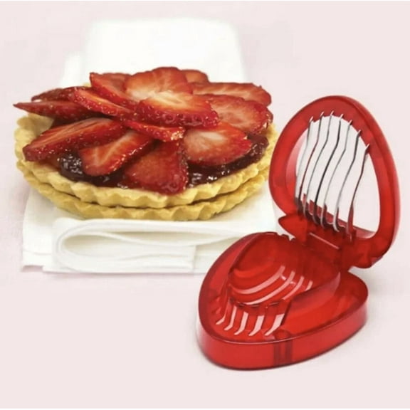 Multifunction Strawberry Slicer Creative Red Strawberry Shaped Fruit Slicer
