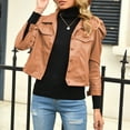 thumbnail image 4 of USSUMA Long Sleeve Women's Jackets For Travel, Ladies Outwear Trendy Jackets Women's Zipper Fashion Basic Sweaters Shirt Tops, 4 of 7
