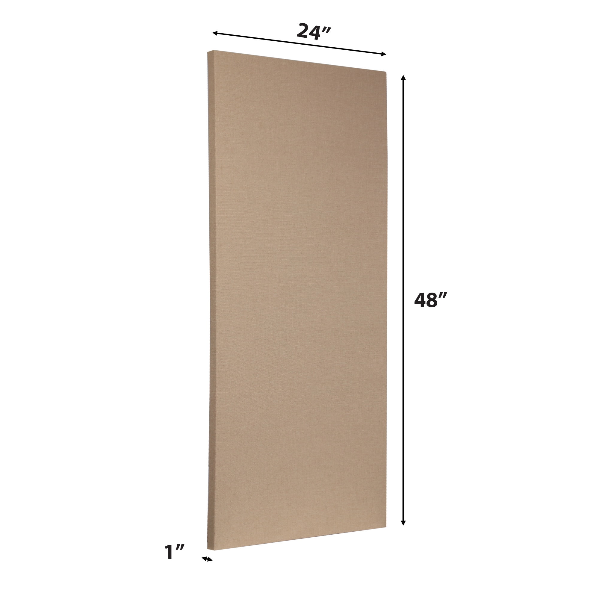 ATS Hardened Edge Fire Rated Professional Studio Quality Acoustic Panel 24x48x1 Tan