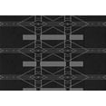 thumbnail image 1 of Ahgly Company Machine Washable Indoor Rectangle Transitional Night Black Area Rugs, 2' x 5', 1 of 7