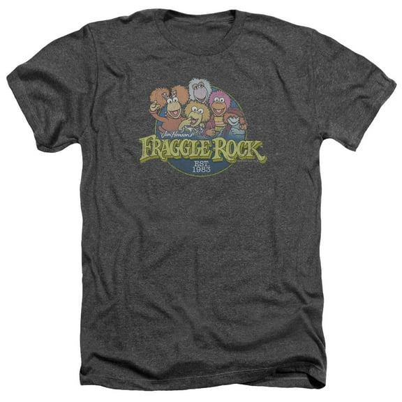 Fraggle Rock - Circle Logo - Heather Short Sleeve Shirt - Large