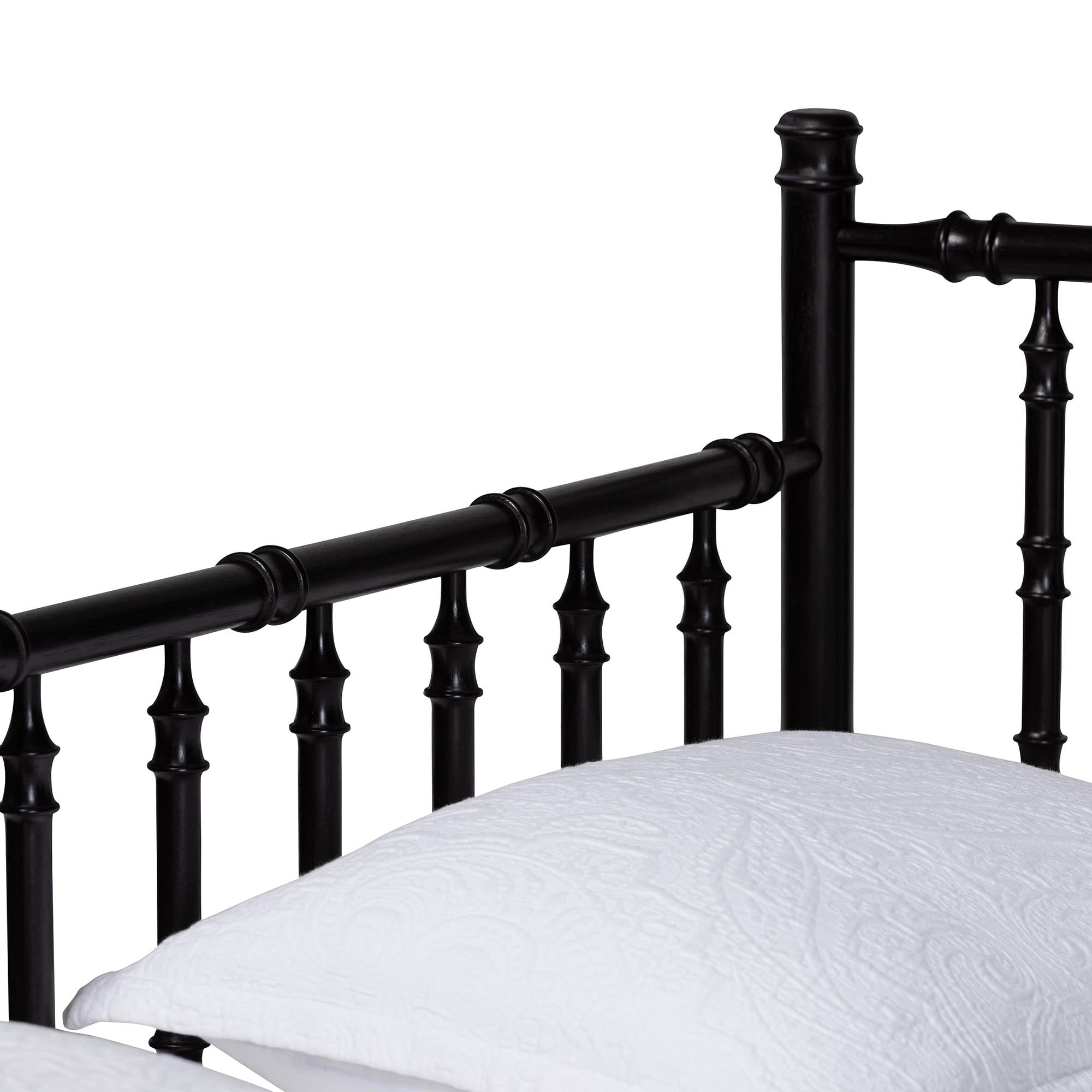 Baxton Studio Marisela Mid-Century Expandable Daybed, Twin to King, Black