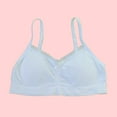 thumbnail image 5 of White Ivy Lace Bralettes for Girls, Padded Bra with Adjustable Spaghetti Straps 5 Pack, 5 of 9