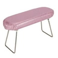 thumbnail image 2 of Reposabrazos de piel sintética para manicura con soporte para decoración de uñas, color rosa ciruela, 2 of 11