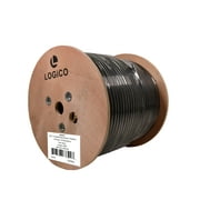RG11 Coaxial Cable Tri Shield 14AWG Outdoor/Direct Burial Gel Flooded / Underground Gel Flooded Weather Resistant 500 ft Black Jacket