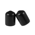 thumbnail image 2 of Uxcell Screw Thread Protectors End Caps Vinyl 50 Pcs 0.37" Black, 2 of 6