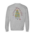 thumbnail image 3 of Women's  Heather Gray LSU Tigers Classic Merry Christmas Tree Crewneck Sweatshirt, 3 of 3