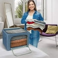 thumbnail image 6 of Sorbus Foldable Storage Box Organizer -Blue Large, 6 of 6