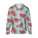 thumbnail image 1 of Fotbe Watermelon Chaqueta con Protección Solar UPF 50+ para Hombre y Mujer, Camisa con Capucha y Bolsillos-Medium, 1 of 7