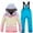 Light Blue, variant on Piomll Outfits for Girls Sets Ski Winter Water Windproof Thermal Snowsuit Jacket Pants Kids Outfits
