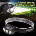 thumbnail image 4 of Toystoory Linterna frontal de 7 velocidades, linterna de enfoque ajustable, luces brillantes, linterna frontal, suministro de luz para Camping, Ropa Deportiva, Zapatos, 4 of 6