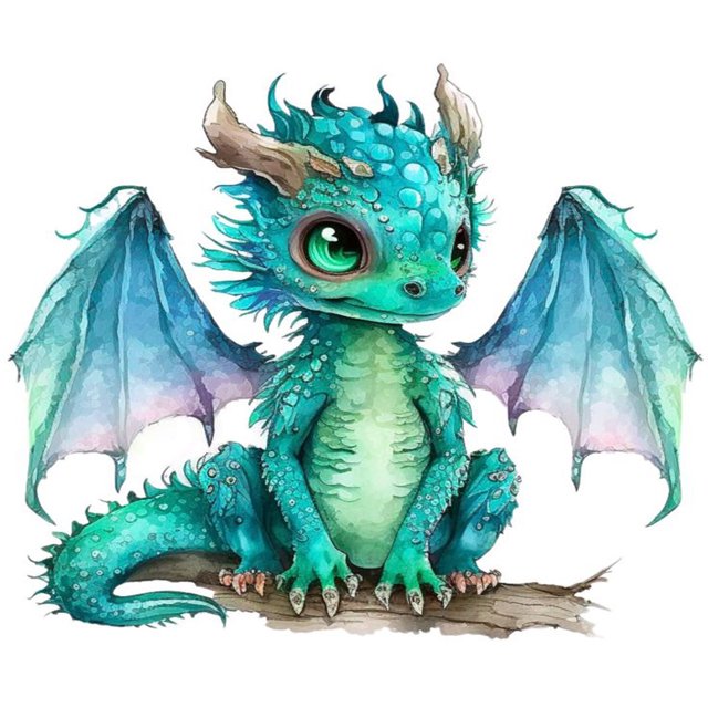 5D DIY Kit Dragón Joven Del 30x30cm