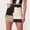 Black, variant on Stretch Denim Splicing Denim Skirt Women plus Size Skater Skirt Teal Skirt Leather Midi Skirt Ballet Skirt Women Bed Skirt Full Mini Skirts for Women Ballet Skirt Plaid Skirt plus Size Mini Jean Skirt