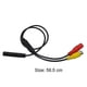thumbnail image 1 of Car Reverse Backup Camera 4-Pin Male to Female Cvbs Connector Signal Power Adapter Wire Harness, 1 of 5