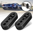 thumbnail image 4 of 2pcs 4 Holes Car Vehicle Universal Exhaust Pipe Mounting Mount Hanger Hanging Bracket 12mm High, 4 of 8