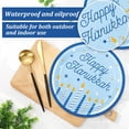thumbnail image 3 of AnyDesign Ensemble de Vaisselle 48 Pcs Joyeux Hanoucca Bleu Bougie Étoile Vaisselle Jetable 24 Pcs Assiette en Papier 24 Pcs Serviette de Table pour Fournitures de Fête Hanoucca Déco de Table, 3 of 7