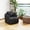 Charcoal Black - Corduroy, variant on Meeyar Swivel Accent Chair with a Back Cushion, Comfy Chenille Barrel Chairs for Living Room Bedroom, Dusty Yellow