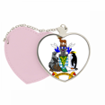 thumbnail image 1 of Sgssi Europa emblema nacional Bolsa de viaje Mirror maquillaje corazón rosa, 1 of 4