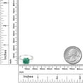 thumbnail image 5 of Gem Stone King 925 Sterling Silver Green Malachite Ring for Women (3.12 Cttw, Cushion 8MM, Available in Size 5, 6, 7, 8, 9), 5 of 5