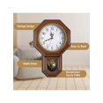 thumbnail image 4 of Wall Clock Battery Operated, Imitation Wood Plastic Regulator Clock ,Vintage Decorative Wall Clocks For Living Room,Farmhouse,Office,Bedroom,Kitchen,Wall Decor, 4 of 8
