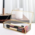 thumbnail image 3 of Unique Jewelry Box Glass Clear Jewelry Box Glass Earrings Box Delicate Jewelry Organizer, 3 of 6