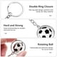 thumbnail image 4 of KAKOWELY Llavero con forma de balón de fútbol, mochila, llavero con temática deportiva, llavero con bola giratoria, regalo de cumpleaños, 4 of 5
