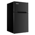 thumbnail image 1 of VEVOR Mini Fridge with Freezer 3.2 Cu.Ft Two Door Compact Refrigerator Black, 1 of 9