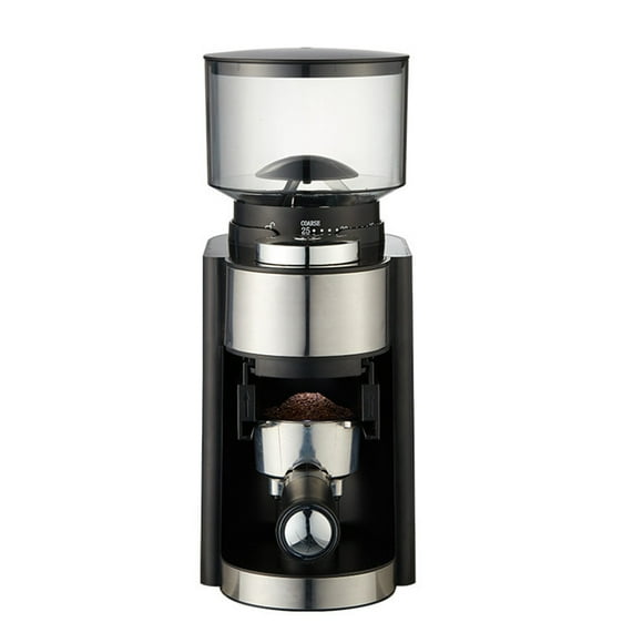 Electric Burr Coffee Grinder Adjustable Automatic Conical Burr Mill Coffee Bean Grinder with 25 Grind Setting for 2-12 Cups Capacity French Press Drip Coffee and Espresso Black