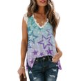 thumbnail image 2 of Tops de moda para mujer, sin mangas, informales, estampados, básicos, sin mangas, chaleco de encaje Fridja  qr5961, 2 of 6