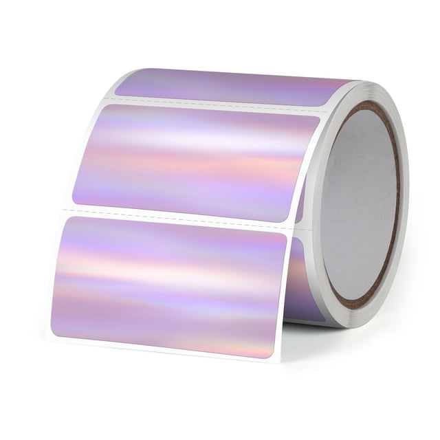 Etiquetas térmicas holográficas FINDAT de 5 x 2,5 cm, impermeables, 200 unidades