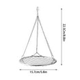 thumbnail image 3 of Bird Swing Hammock Bed, Stainless Steel Parrot Hammock Swing Mat, Hanging Bird Climbing Perch Mat, for Birds Parakeets Lovebirds Cockatiels Budgies, 3 of 6
