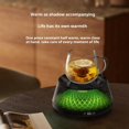 thumbnail image 2 of Coffee Cup Heater, Desk Coffee Heater, Electric Heater with Ambient Light, Beverage Milk Tea Heating Tray Creamy White, 2 of 8